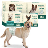 Disposable Dog Diapers, Super Absorbent & Leakproof, Wetness Indicator, Adjustable Fasteners for Male/Female Puppies