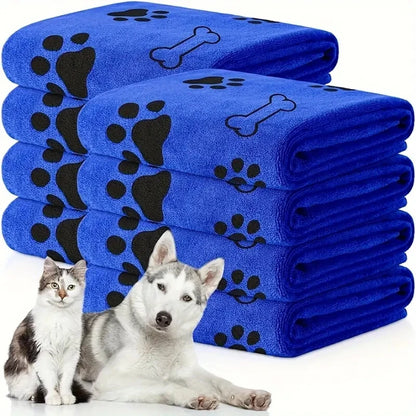 Soft Microfiber Dog Towels 2pcs, Quick Dry Absorbent, Pet Bath & Grooming Towels, Pet Drying Towels Dogs