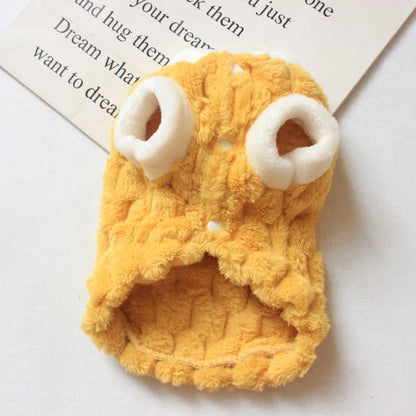 Winter Warm Hairless Cat Clothes, Cute Pet Cardigan Sweater with Buckle, Sphynx Costume Clothing