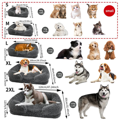 Thickened Orthopedic - Egg Sponge, Dog Bed for Large Dogs, Cats Love This Bed, Easy to Remove and Wash Plush Cover, Durable Pet Furniture
