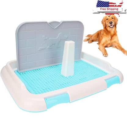 Indoor Dog Toilet, Puppy Training Potty, Tray Urination Pad, Easy Clean Disposable, Dog Potty System, Keeps Paws Dry