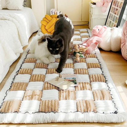 Warm Dog Bed/Mat, Cat Scratchable Blanket, Anti-slip, Washable Cushion, Sofa/ Couch Cover Protector, For Large Dogs, Pet Supplies