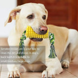 For Aggressive Chewers, Durable Squeaky Interactive Dog Toys, Puppy Chew Corn Stick