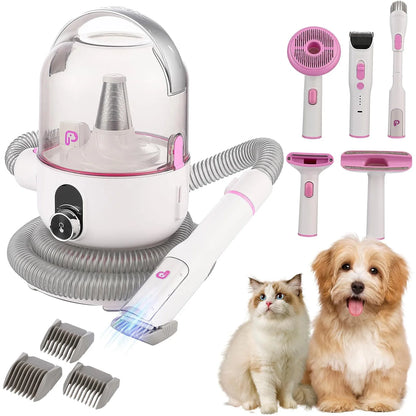 Deluxe Pet Grooming Kit, 2L Vacuum Suction 99% Pet Hair, Professional Quiet Dog Grooming, Vacuum Kit with 5 Grooming Tools