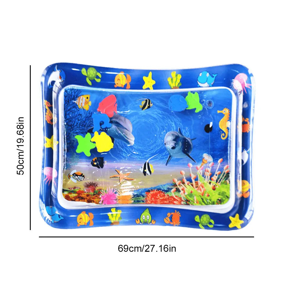 Pet Tummy Time Mat, Premium Cat Play Mat, Inflatable Water Play Mat, Interactive Baby Toys for Sensory Development