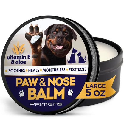 Natural Dog Paw Balm, Dog Paw Protection for Hot Pavement, Dog Paw Wax for Dry Paws and Nose, Canine Paw Moisturizer for Cracked Paws