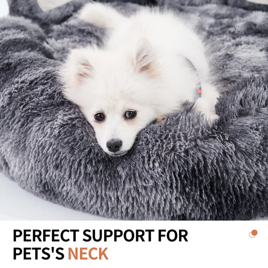 Large, Comfy Cozy, Warm, Fluffy, Paw Shape Dog Bed