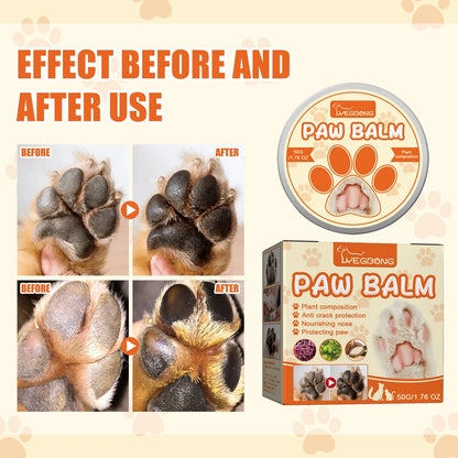 Pet Paw Repair Balm, Moisturizes Dry Paw Pads, Repairs Cracked Skin, Calms Redness/Discomfort, Paw Pad Rescue Cream For Dog and Cat