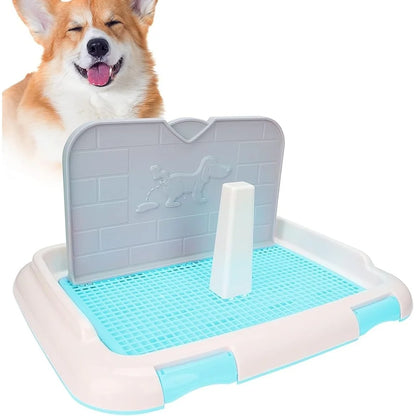 Indoor Dog Toilet, Puppy Training Potty, Tray Urination Pad, Easy Clean Disposable, Dog Potty System, Keeps Paws Dry