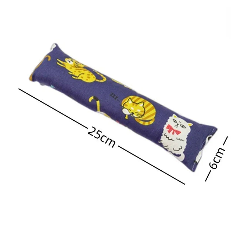 Catnip Kicker Pillow Toys, Interactive Cat Kicker Chew Toy, Bite Resistant Catnip Toy for Kitten, Catnip Filled Cartoon Mice