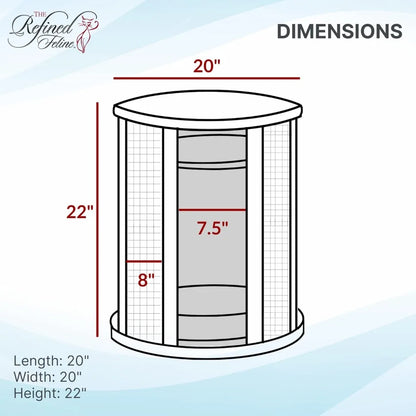 Purrrrfect End Table, Cat Bed Cave, Black Espresso, Multipurpose Wood Cat Furniture, Nightstand, Easy to Clean, Covered Cat Bed