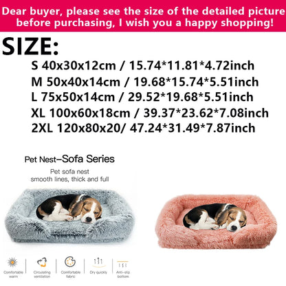 Thickened Orthopedic - Egg Sponge, Dog Bed for Large Dogs, Cats Love This Bed, Easy to Remove and Wash Plush Cover, Durable Pet Furniture