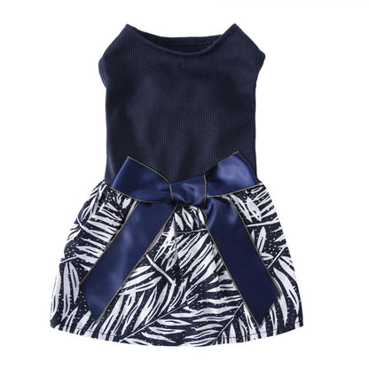 Luxury Sequin Bowtie Dog or Cat Dress, Formal Wedding Party Outfit:   for Poodle, Bulldog, French Bulldog, Shih Tzu, Dachshund