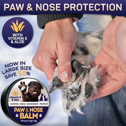 Natural Dog Paw Balm, Dog Paw Protection for Hot Pavement, Dog Paw Wax for Dry Paws and Nose, Canine Paw Moisturizer for Cracked Paws