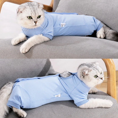 Cat Recovery Suit, Dog Onesie, After Surgery Wear, Wounds, Anti-Licking E-Collar Cone Alternative ,Pajamas, Bodysuit, Prevent Shedding
