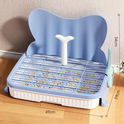 Dog Toilet Detachable Leak-Proof, Pet Potty with Simulated Catheter, Non-Slip Grille, Small and Medium-Sized Dog, Pee Pad