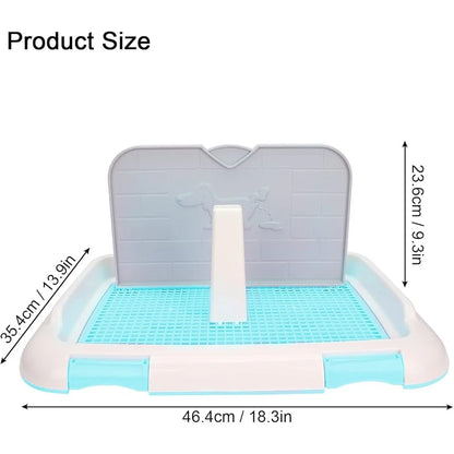 Indoor Dog Toilet, Puppy Training Potty, Tray Urination Pad, Easy Clean Disposable, Dog Potty System, Keeps Paws Dry