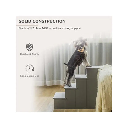 Pet Stairs for Dogs and Cats, Foldable & Easy to Store, Non-Slip Steps, Ideal for Small Pets, Indoor and Outdoor Use