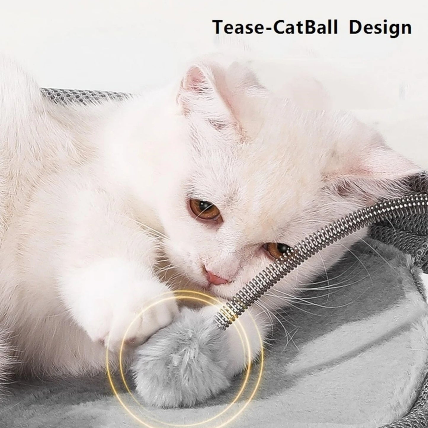 Raised Cat Hammock Bed, Removable and Washable Soft Mattress, Comfortable and Breathable Raised Cat Bed, Removable Indoor/Outdoor Pet Trampoline, Strong Structure and Stable, Suitable for Cats and Dogs