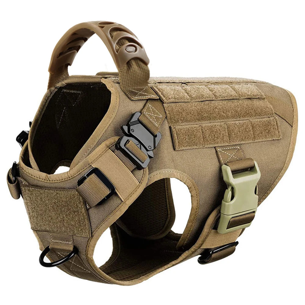 Large Dog Harness And Leash Set, Pet German Shepherd Malinois, Training Walking Vest, Dog Harness And Collar For Medium Large Dogs