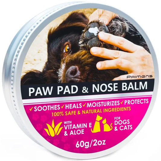 Natural Dog Paw Balm, Dog Paw Protection, for Hot Pavement, Dog Paw Wax, 2 oz
