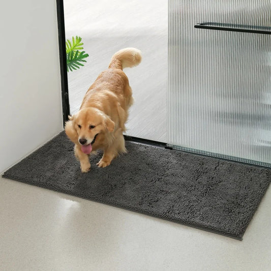 Dog Door Mat For Muddy Paws, Absorbs Moisture And Dirt, Absorbent Non-Slip Washable Mat, Quick Dry Microfiber, Mud Mat For Dogs,