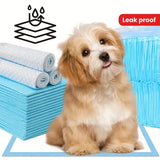 100/50/40PCS Dog Pee Pads, Leak-Proof Quick-Dry Design, for Potty Training, Absorbent Puppy Diapers, Disposable Dogs Supplies