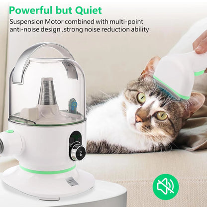 Deluxe Pet Grooming Kit, 2L Vacuum Suction 99% Pet Hair, Professional Quiet Dog Grooming, Vacuum Kit with 5 Grooming Tools