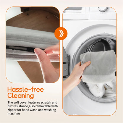 Elevated Pet Bed, Kitten Cat Sofa Bed, for Small Dogs, Solid Wood Legs and Bent Wood Backrest, Removable Washable Cover