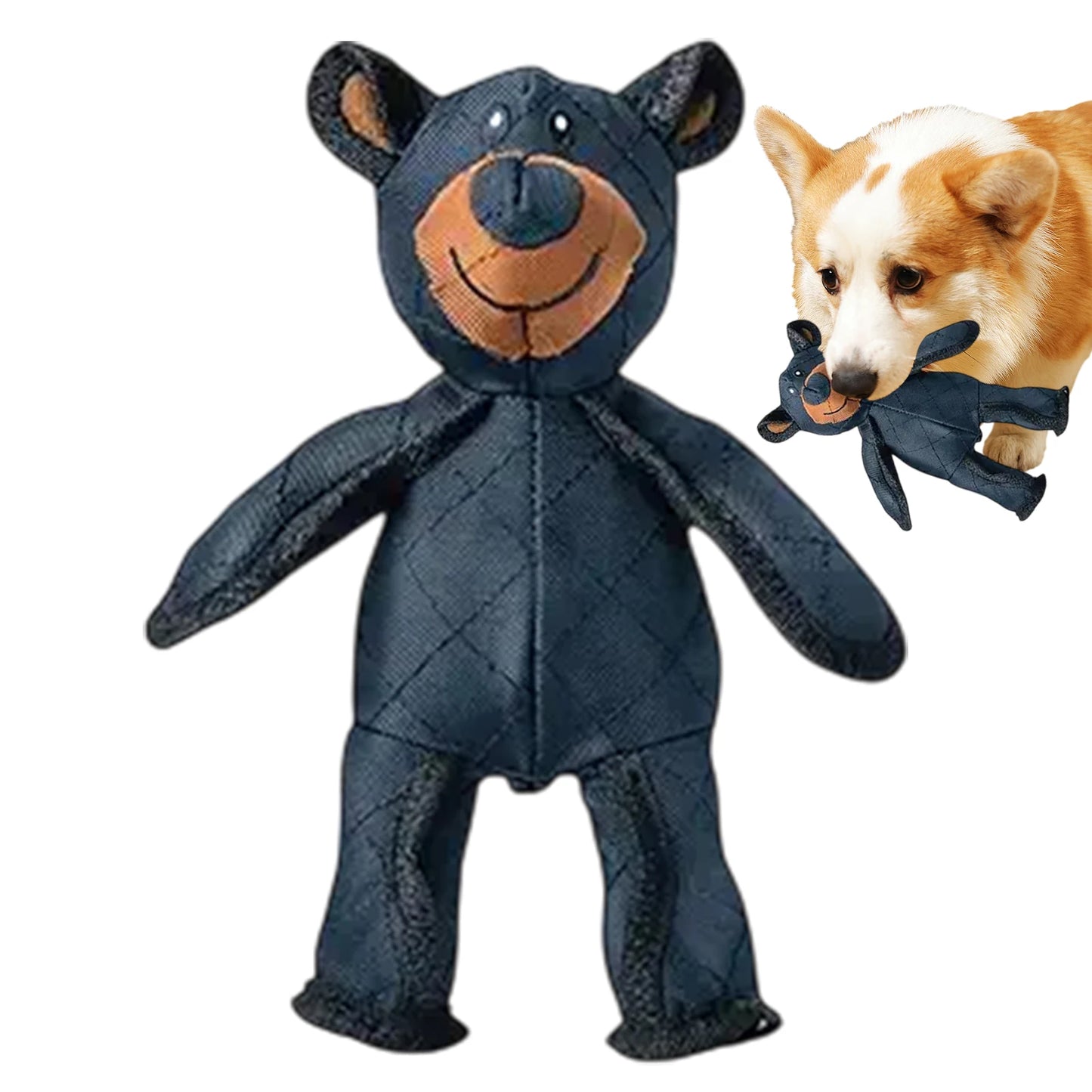 Squeaky Plush Bear Toy for Dog ,Unbreakable Teddy, Extreme Bear Dog Toys, Puppy Biting Toys, Plush Cute Bear, Chew Squeaky Dog Toys