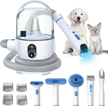 5-in-1 Pet Grooming Vacuum Kit, with 2.0L Dust Cup for Shedding Dogs/Cats, Low Noise Hair Remover