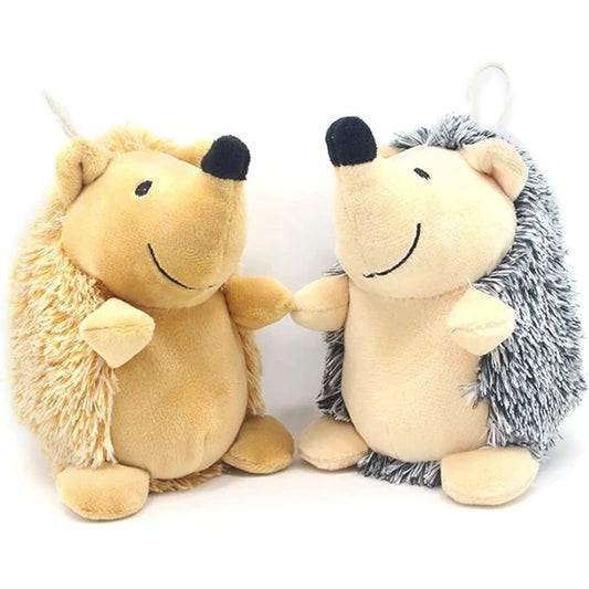 Interactive Squeaky Dog Toys, Stuffed Plush Hedgehogs, Chew Toys