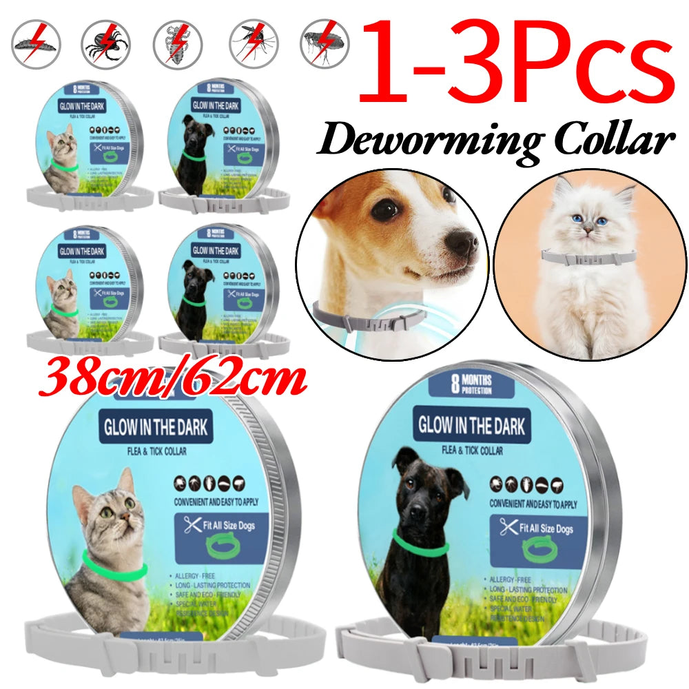 1-3 Pcs Dog Calming Pheromone Collars, Cats Relieve Anxiety, Adjustable Comfortable Collar, For Puppy Kitten Large Dog, Accessories
