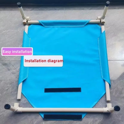 Pet Camping Bed, Elevated Bed for Dogs, Folding Puppy Camping Bed, Portable Washable Puppy Bed, Dog or Cat Hammock
