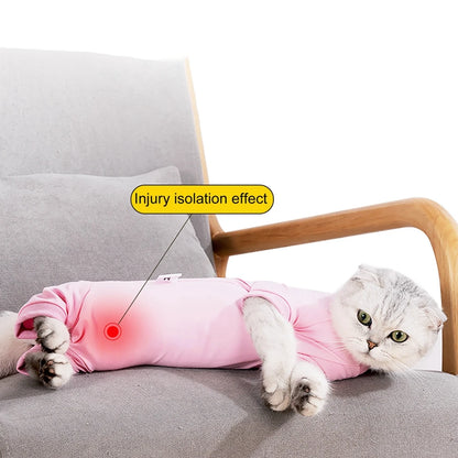 Cat Recovery Suit, Dog Onesie, After Surgery Wear, Wounds, Anti-Licking E-Collar Cone Alternative ,Pajamas, Bodysuit, Prevent Shedding