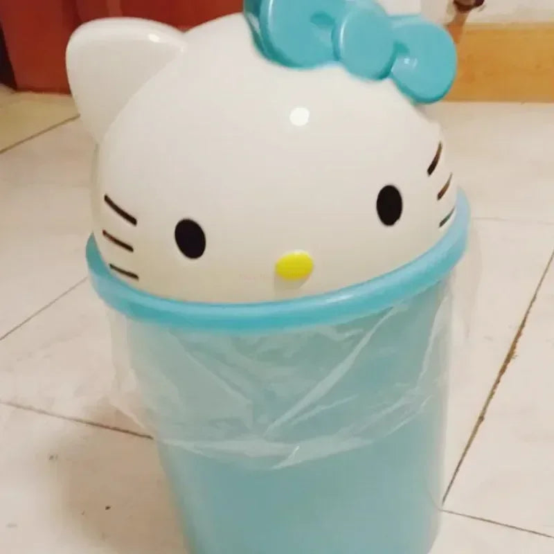 New Hello Kitty Dustbin, Trash Can, Rubbish Bin, Garbage/Trash Paper Basket, Living Room Bedroom