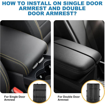 PU Center Console Dog/Cat Car Seat, Small Dogs Up to 12lbs, Portable Armrest Dog/Cat Booster Seat