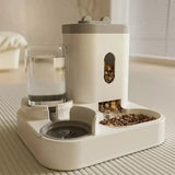 Automatic Feeder, Dog Cat Food Bowl With Water Fountain, Large Capacity Pet Food Storage Dispenser Container, Puppy Kitty Pet Accessories